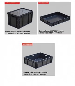 ESD bin chống tĩnh linh kiện điện tử hộp lưu thông nhựa dẫn điện bin ESD Khay hộp với Divider ở thâm quyến - Product Image 4