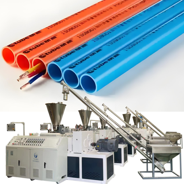 Fullwin Machinery High Output Automatic PVC Pipe Making Machine Durable Water Pipes Plastic Extrusion Line
