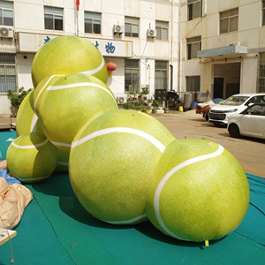 Bola Balon Olahraga Tenis Iklan Tiup Raksasa Kustom dengan Kipas Terpasang untuk Dekorasi Acara Festival Pesta - Product Image 2