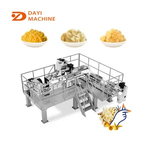 Fry snack extrusora máquina de pellets extruido patatas fritas maquinaria crujiente chip pellet snack línea de producción