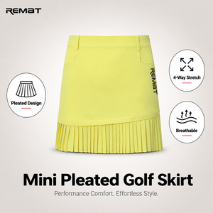 Jupes de <span class=keywords><strong>golf</strong></span> et de tennis pour femmes, plissées, esthétiques, respirantes, naturelles, décontractées, longueur cheville, avec logo personnalisé - Product Image 1