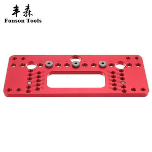 Gabarit de perçage ajustable de poche en acier inoxydable, pour quincaillerie, gabarit de perçage, poignée de porte d'armoire - Product Image 2