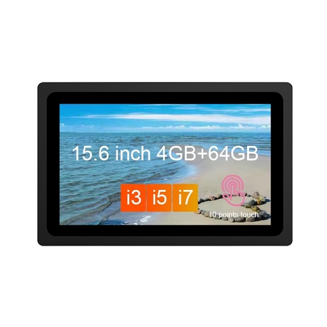 Hot Selling 15.6 Inch Industrial Mini PC Wireless Open Frame Monitor with Embedded Capacitive Touch Screen Panel