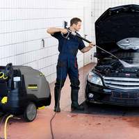 HDS-E 8/16-4 M 24 kW Karchers Professional Hot Water Cleaner High-Temp 85 °C 160 bar Pressure Washer Ideal for Vehicles Cleaning