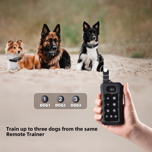 Système de clôture électrique sans fil pour animaux de compagnie, rechargeable, étanche, clôture cachée en plastique, pour un maximum de 3 chiens, avec collier d'entraînement - Product Image 6