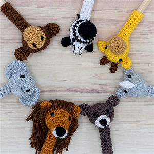 Nouveau Design Crochet Animal Crayon Tops Crochet Ours Arc-En-Ciel <span class=keywords><strong>Amigurumi</strong></span> Crayon Tops Étudiants Cadeau - Product Image 4