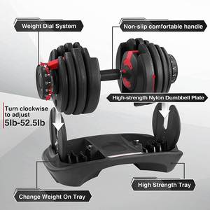 Instring Fitness Gym Equipment 24kg 40kg 55lb Freeweights Lifting Bodybuilding <b>Dumbbell</b> 24kg Adjustable <b>Dumbbell</b> - Product Image 3