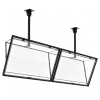 Boîtes lumineuses publicitaires LED ultra-minces suspendues pour affichage de menus