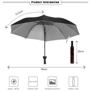ร่มพับห้าตอนลายดอกไม้ทันสมัย ทำจากไนลอน 190T  ร่มของชำร่วยงานแต่งงานแบบกำหนดเองได้  ร่มพับเก็บได้แบบแมนนวลสำหรับแจกเป็นของที่ระลึก  รับผลิตจำนวนมากเพื่อส่งเสริมการขาย - Product Image 5