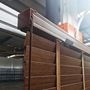 Persianas <span class=keywords><strong>de</strong></span> madera <span class=keywords><strong>de</strong></span> imitación con sistema <span class=keywords><strong>de</strong></span> un solo cable Control Vintage Look 50mm Persianas <span class=keywords><strong>de</strong></span> madera impermeables para sala <span class=keywords><strong>de</strong></span> estar - Product Image 1