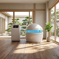 Home Spa Dual Use Relax P1 Float Pod Zero Gravity Deep Floating Tank Low Noise 20DB Sistem Udara Segar Instalasi Lengkap