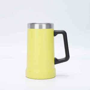 Jarra de Cerveza de Acero Inoxidable de 750 ml con Asa, Estilo Brasileño, Gran Capacidad, Doble Pared, Aislamiento al Vacío, Diseño Moderno, Antiderrames - Product Image 3