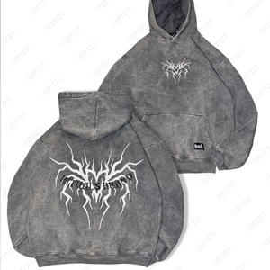 Sudadera con capucha lavada Vintage de algodón 100% unisex, jersey de calle de ajuste Regular con estampado gráfico, sudadera de verano estilo Hip Hop - Product Image 4