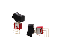 Interrupteur à bascule subminiature ON-ON 1,5A 250VAC Rouge avec bornes PC-H IP11 40000 cycles pour contrôle d'alimentation de routeur WiFi