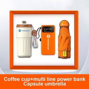 Popular Customized Souvenir Corporate Plain Notebook Diary Giveaways Coffee <b>Cup</b> Umbrella Set - Product Image 3