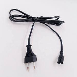 Cable de alimentación de 2 pines DE LA UE Enchufe europeo a IEC C7 Figura 8 Cable de alimentación para TV, <span class=keywords><strong>PS3</strong></span>, PS4, computadoras, impresoras - Product Image 1