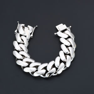 Pulsera de cadena cubana de Miami chapada en oro de 18 quilates, joyería elegante para hombres para fiestas, regalo de moda para chicos - Product Image 2