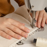 Tissu tressé élastique à boucles et boutons, style ethnique, vente en gros directe usine, pour robes de mariée, corsages et artisanat DIY