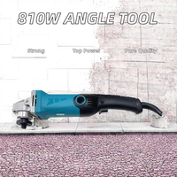 Meuleuse d'angle électrique économique et pratique à vitesse variable, modèle 810W 100MM (4 pouces) à longue poignée, en métal, très demandée