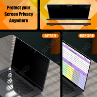NANOBLIND 4 voies anti-espion Protecteur d'écran magnétique Filtre de confidentialité 360 degrés anti-éblouissement mat pour Macbook Air 13.6inch M2