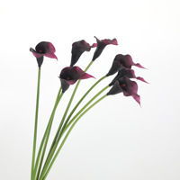 Fleur artificielle Calla Lily de qualité supérieure, directement de l'usine, matériel de distribution pour arrangements floraux pour les remises de diplômes et les mariages