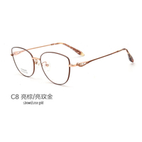Monture de lunettes optiques en métal inoxydable, matériau en alliage, légère, pour myopes