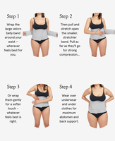 Ceinture de soutien post-partum pour le ventre et la taille avec ceinture pelvienne, attelle abdominale post-partum pour femmes pour le soutien de la taille et des hanches