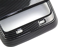 2024 nouvelle housse de protection d'évent arrière de voiture en Fiber de carbone ABS pour Tesla Model3/Y modifié accessoires intérieurs de voiture décoratifs