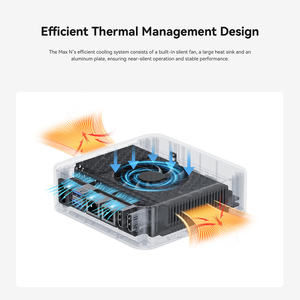 Outax PC Mini Intel Twin Lake N150, komputer Desktop kecil Gigabit LAN tampilan ganda SSD 500GB RAM 16GB - Product Image 5