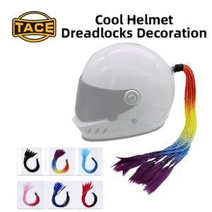 Trenzas de Cola de Caballo con Degradado para Casco, Decoración Universal para Casco de Motocicleta para Motociclistas - Product Image 5