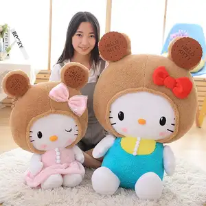 Đáng Yêu Biscuit Loạt HK Mèo Cô Gái Bộ Đồ Giường Đi Kèm Sang Trọng Búp Bê Màu Hồng Và Màu Xanh Kawaii Nhật Bản Anime Ngoại Vi Rag