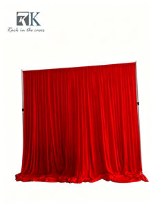 Sistema de Cortinas de Aluminio con Soporte para Tubos y Cortinas, Kit de Fondo de Tela Negra Desmontable, Precio de Fábrica - Product Image 1