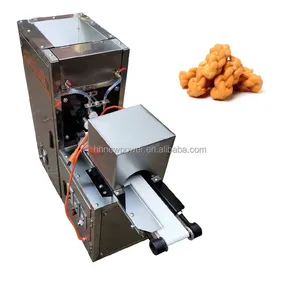 Piccola avannotti automatici mahua cinese pasta per merendine che formano macchina per fare estrusore morbido Pretzel prezzo della macchina
