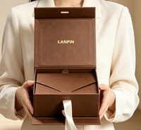 Boîte Cadeau Magnétique de Luxe Personnalisable avec Logo, Emballage Rigide Écologique en Papier, Dorure à Chaud, Doublure Éponge Sûre pour Aliments