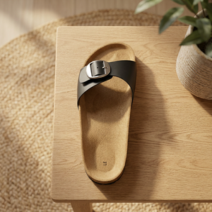Sandalias de corcho a la moda para mujer, calzado de ante de corcho de alta calidad para verano - Product Image 3