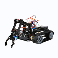 Kit de coche TANQUE DE Robot ESP32 programable con pista de orugas de brazo mecánico y componentes de aprendizaje STEM para Arduino