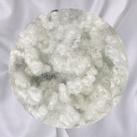 Fibre creuse conjuguée 100 % polyester recyclable de qualité supérieure, 23D 64 mm, blanche, sans silicone, pour rembourrage de coussins
