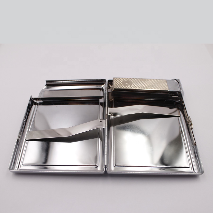 Luxury Leather Cigarette Case with Lighter