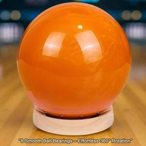 Wooden manual mini <b>bowling</b> ball spinner, round <b>bowling</b> ball spinner and wiper, <b>bowling</b> ball holder base - Product Image 5