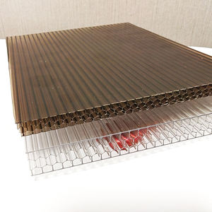 แผ่นโพลีคาร์บอเนตแผงรังผึ้งโพลีคาร์บอเนตกลวงสำหรับเรือนกระจกได้รับการรับรอง <span class=keywords><strong>ISO</strong></span> - Product Image 3