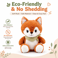 Jouets en peluche mignons d'animaux EPT : renard, pingouin, chiot, animaux en peluche doux et câlins, cadeaux d'anniversaire et de Noël pour enfants
