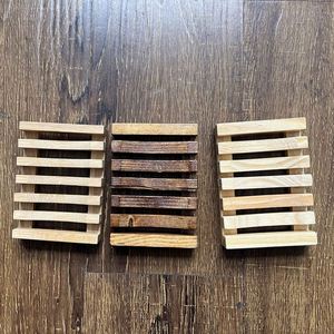Wholesale Bamboo <b>Bath</b> Holder Bar Soap Dish With Self Draining - Product Image 4