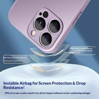 Nouvelle coque de téléphone de haute qualité en verre givré mat à bords lisses pour iPhone 12 13 14 15 16 Pro Max