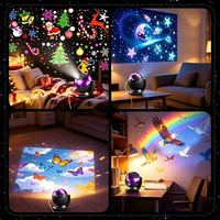 Projecteur LED Ciel Étoilé Musical Thème Océanique pour Chambre Moderne, Projecteur PC pour Ambiance Festive