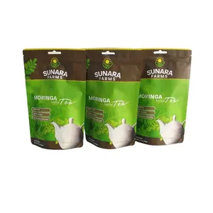 Package Bag Tea Aluminum Tea Bag Moringa Herbal Tea Sachet Vacuum Zip-lock Packaging