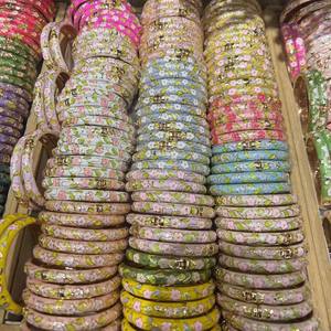 Bracciale in smalto floreale da donna regolabile motivo floreale fiore regalo migliore amico e damigella d'onore in lega di zinco - Product Image 5