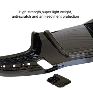 Difusor ABS con Soportes para Puntas de Escape y Labio de Parachoques Trasero para Benz GLE-Class W166 GLE 450 hasta el Estilo B, 2016-2019 - Product Image 4