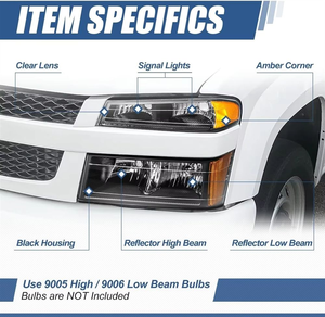 ชุดไฟหน้ารถยนต์ Chevrolet Colorado ปี 2004-2012 รุ่น OE AURON สีขาว 6000K 6000 ลูเมนส์ 12V 55W แบบเสียบใช้งานได้ทันที ใหม่ พร้อมรับประกัน 1 ปี ของแท้จากโรงงาน - Product Image 4