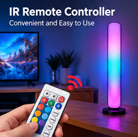 Barre lumineuse portable RVB multicolore en promotion, 7 couleurs, lampe d'ambiance avec télécommande IR, 4 modes pour le gaming et la décoration intérieure