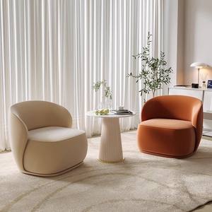 Sillón Nórdico Crema - Asiento Individual de Lujo Ligero para Salas de Estar Pequeñas y Oficinas en Casa |   Tapizado, Ahorra Espacio - Product Image 2